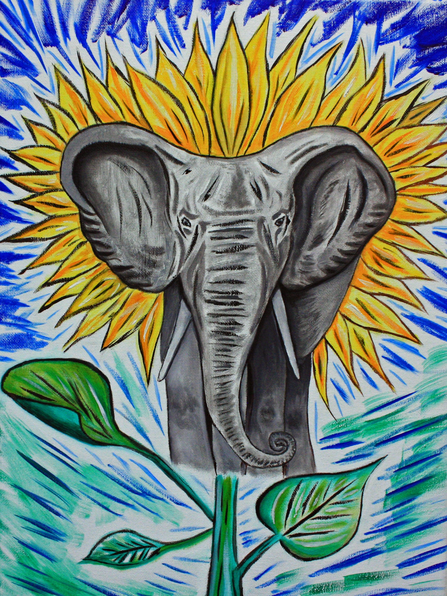 Elephants & Sunflowers