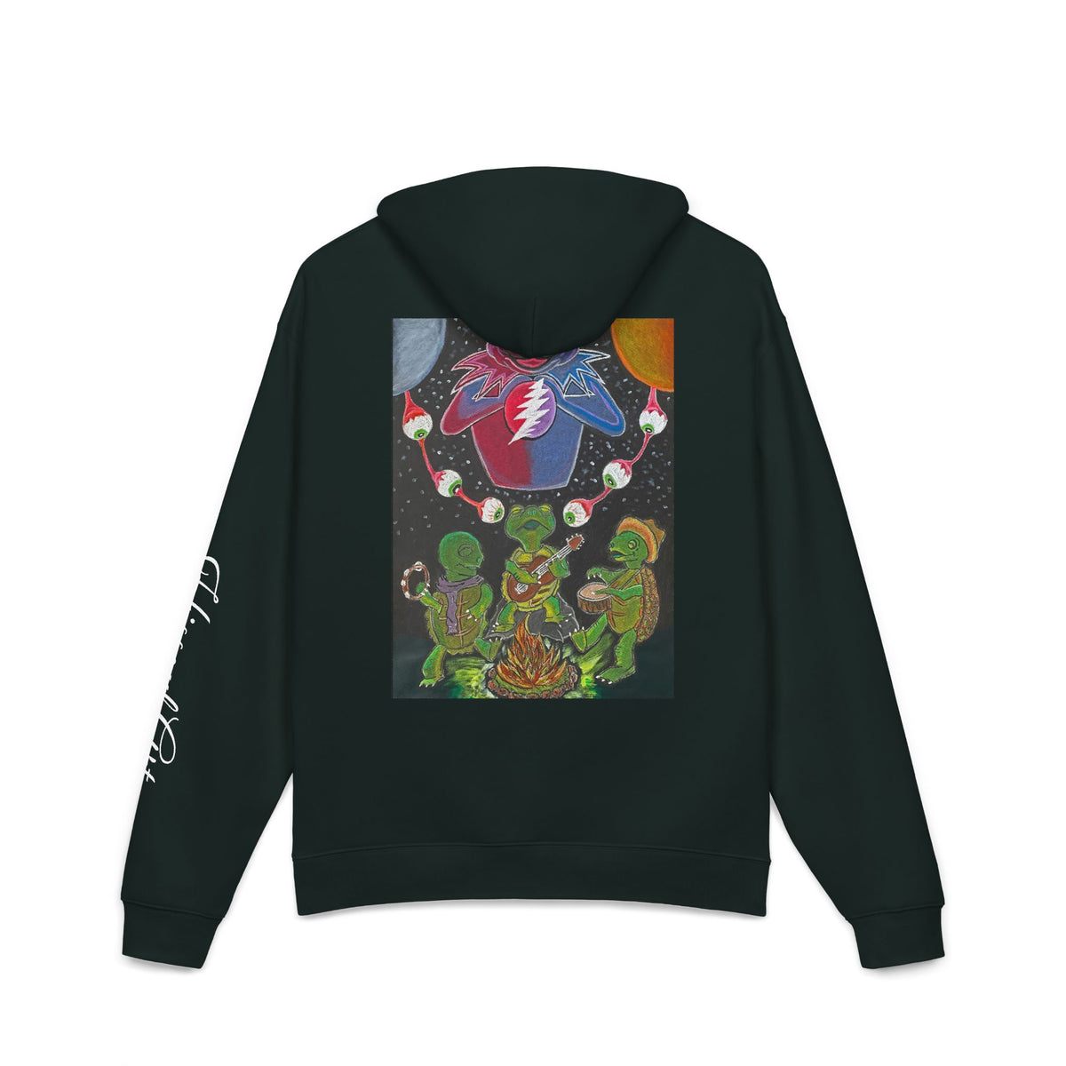 Grateful Dead Dancing Hoodie — Psychedelic Campfire Graphic Relaxed Hoodie