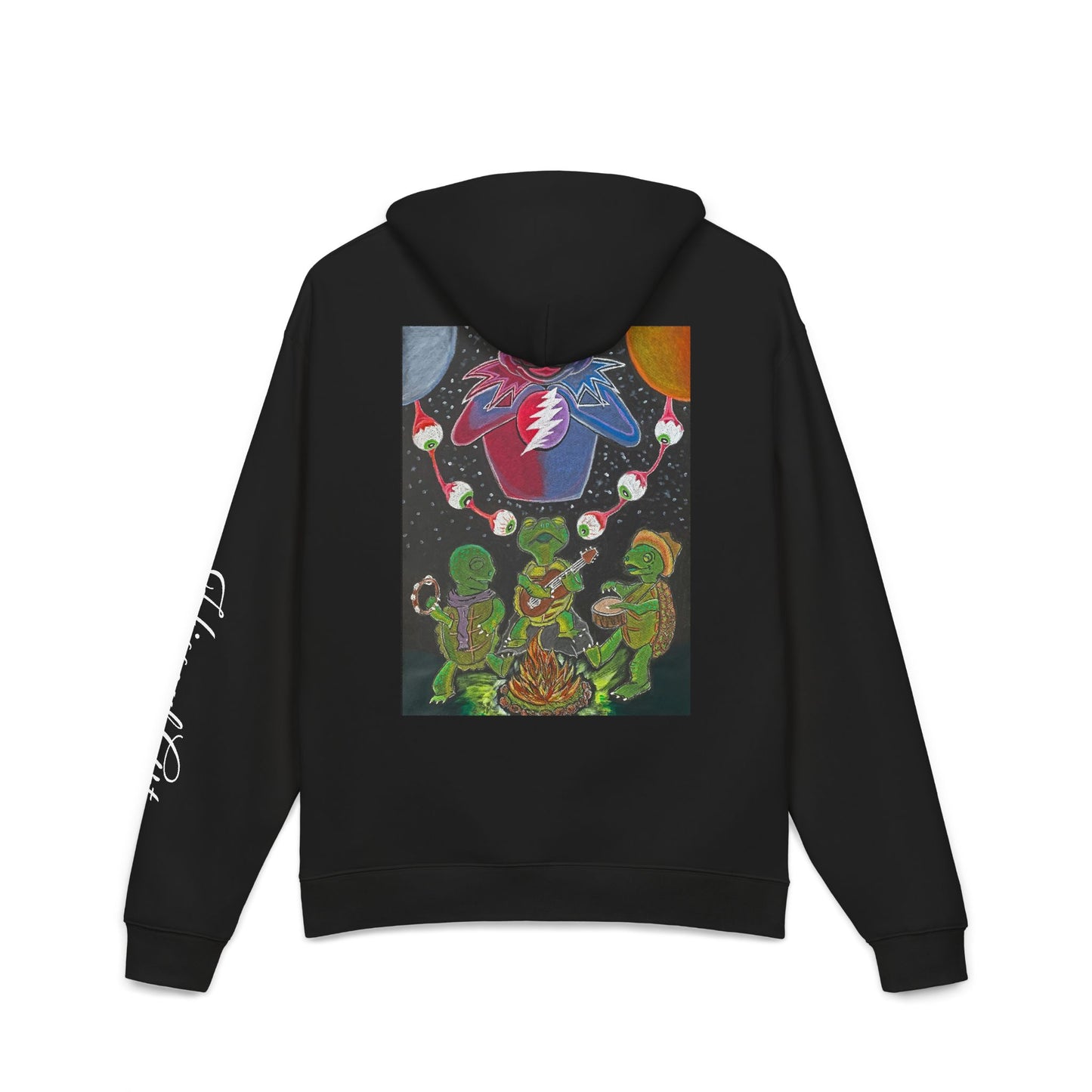 Grateful Dead Dancing Hoodie — Psychedelic Campfire Graphic Relaxed Hoodie