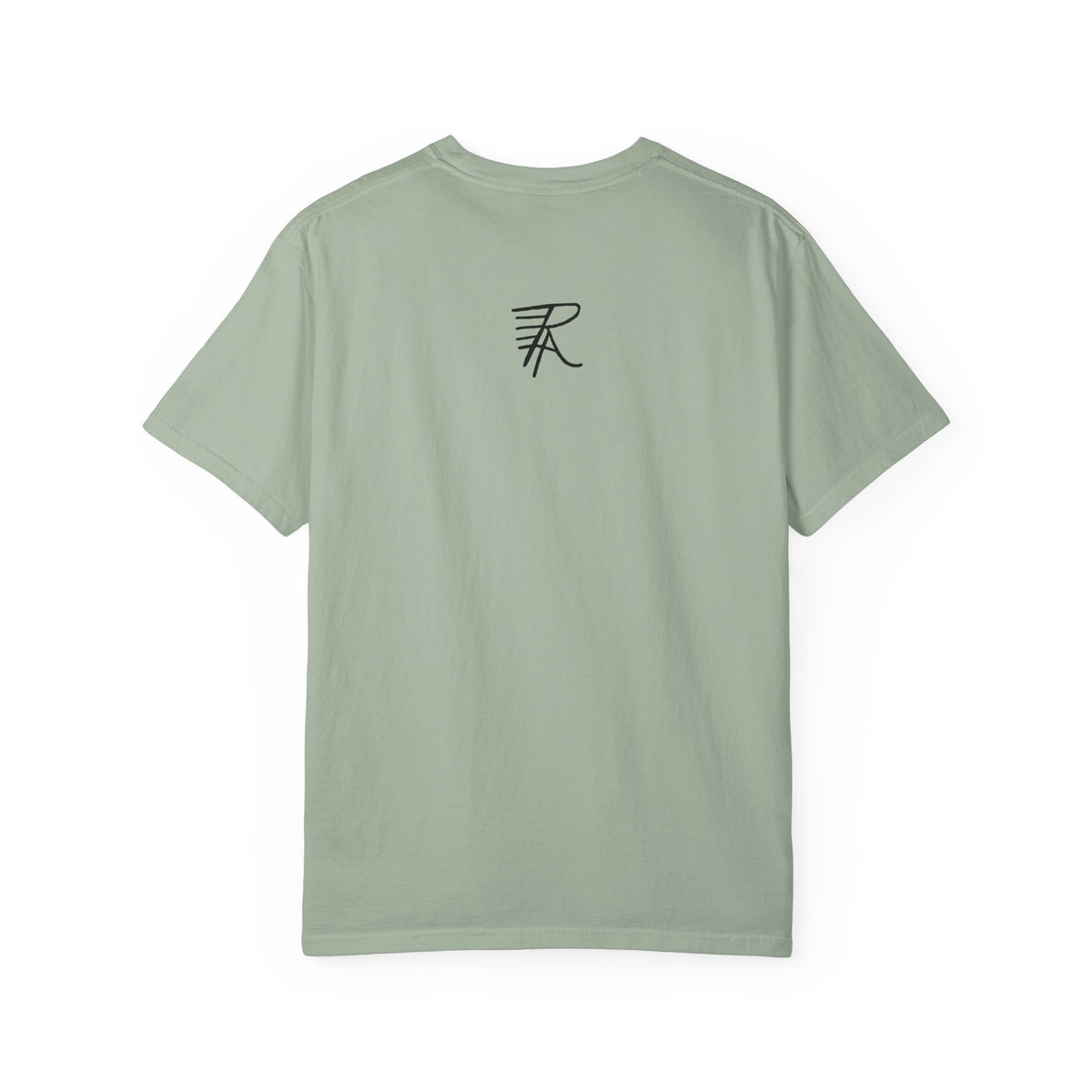 Flower Girl Silhouette Tee — Black Botanical Figure Graphic T-Shirt