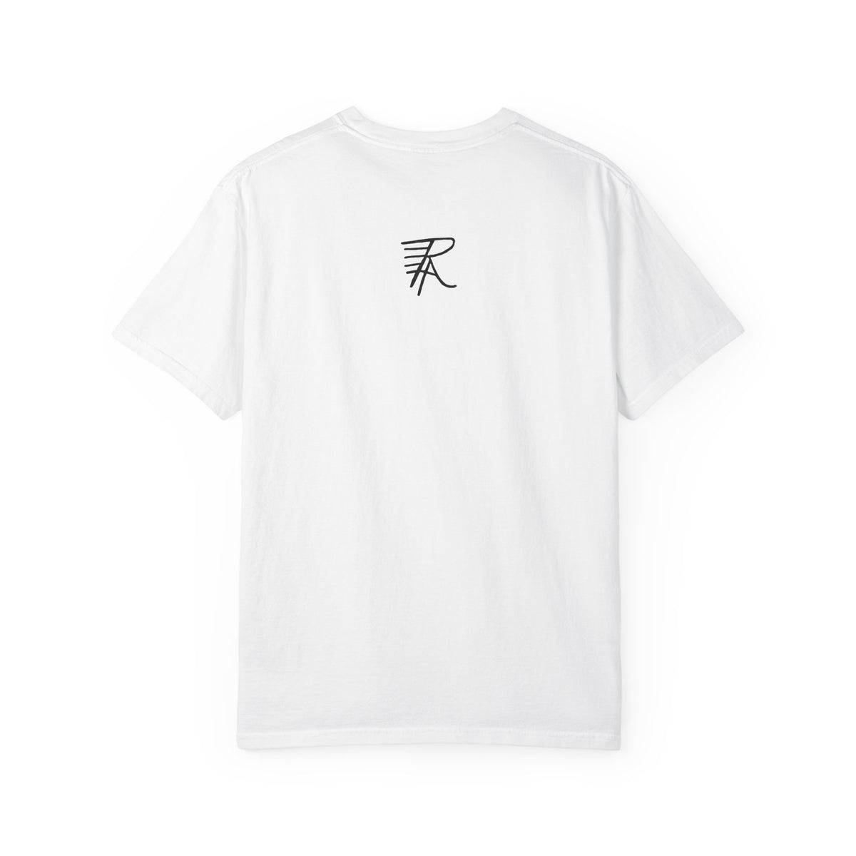 Flower Girl Silhouette Tee — Black Botanical Figure Graphic T-Shirt