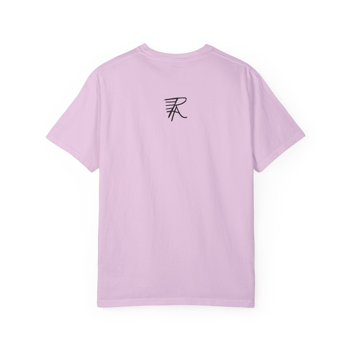 Flower Girl Silhouette Tee — Black Botanical Figure Graphic T-Shirt