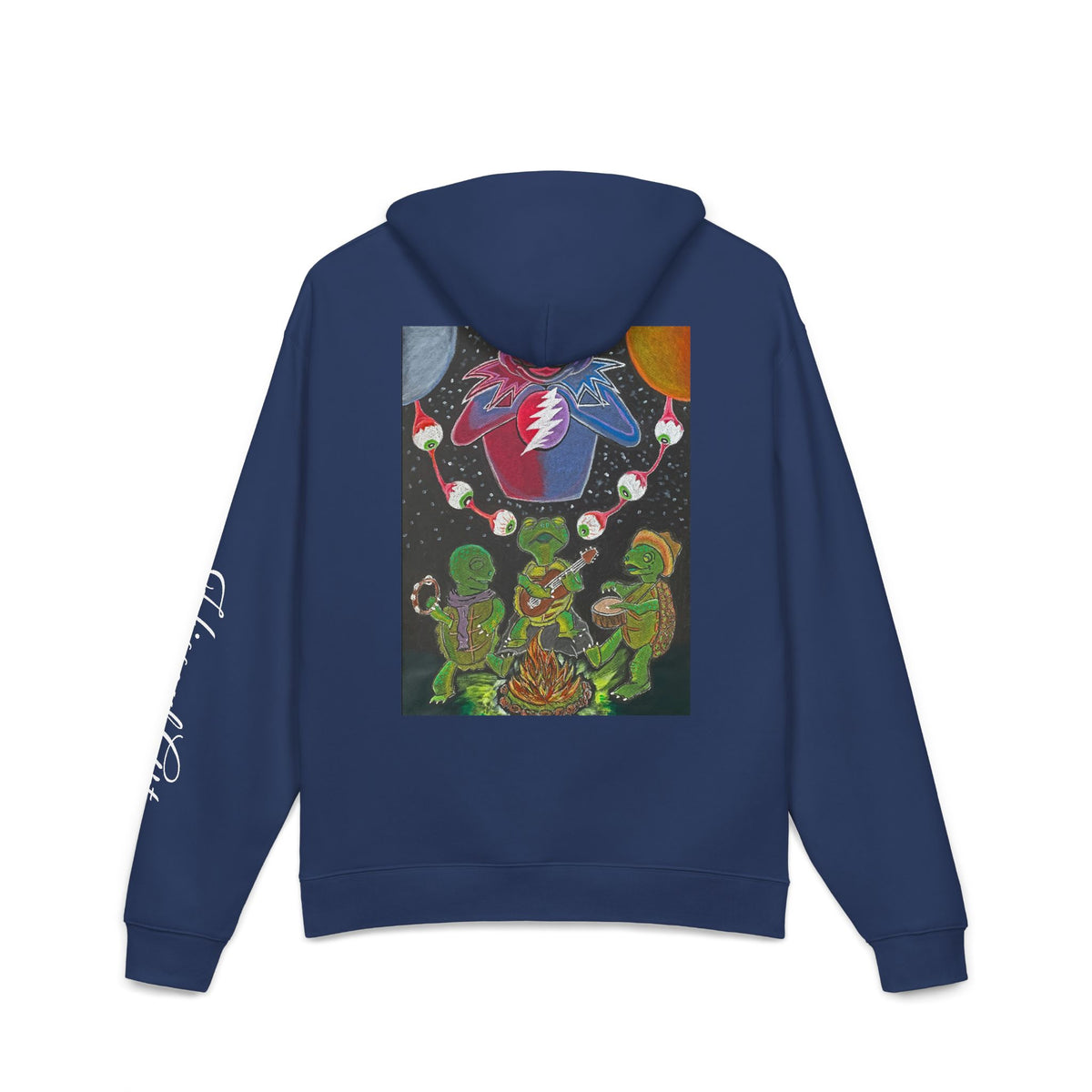 Grateful Dead Dancing Hoodie — Psychedelic Campfire Graphic Relaxed Hoodie