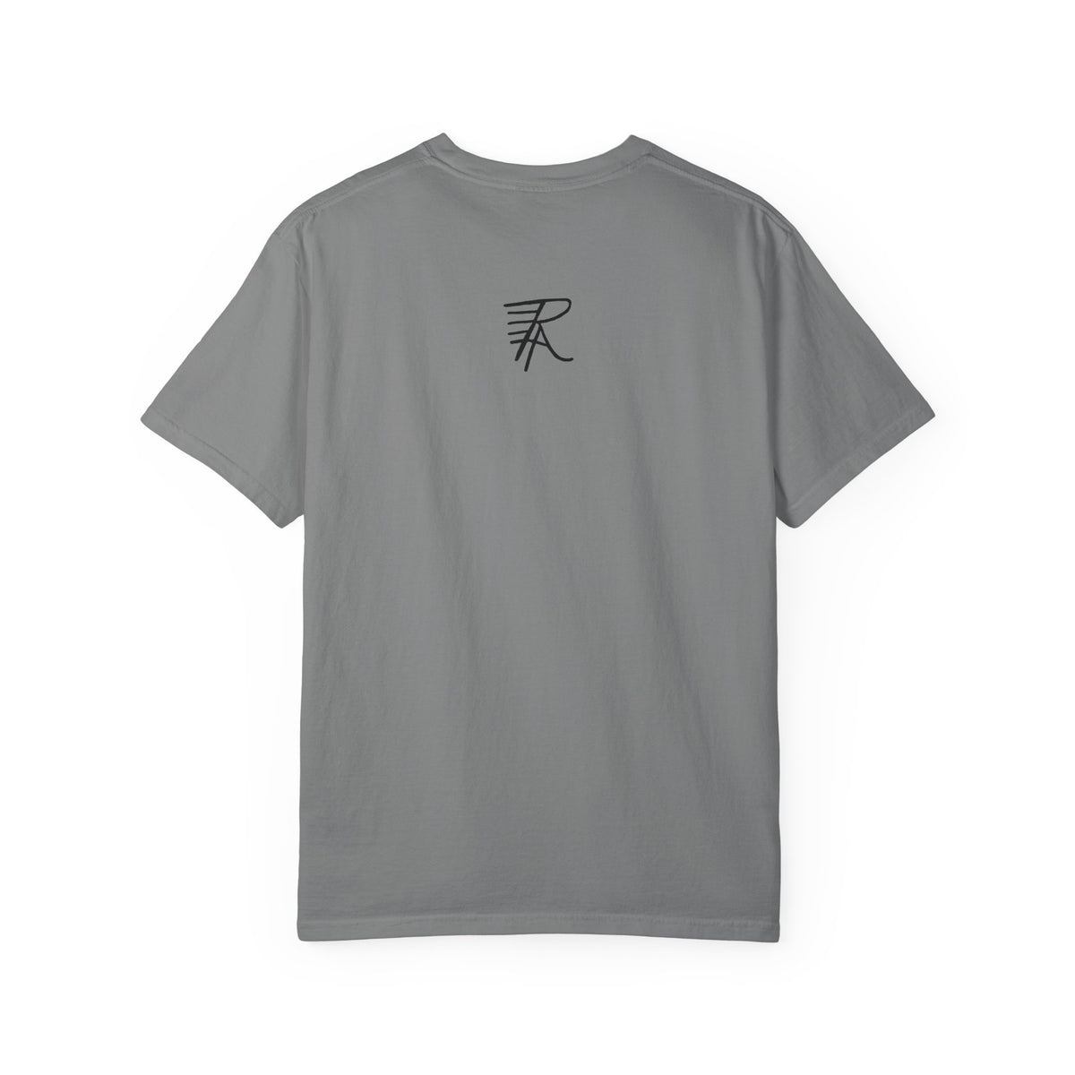 Flower Girl Silhouette Tee — Black Botanical Figure Graphic T-Shirt